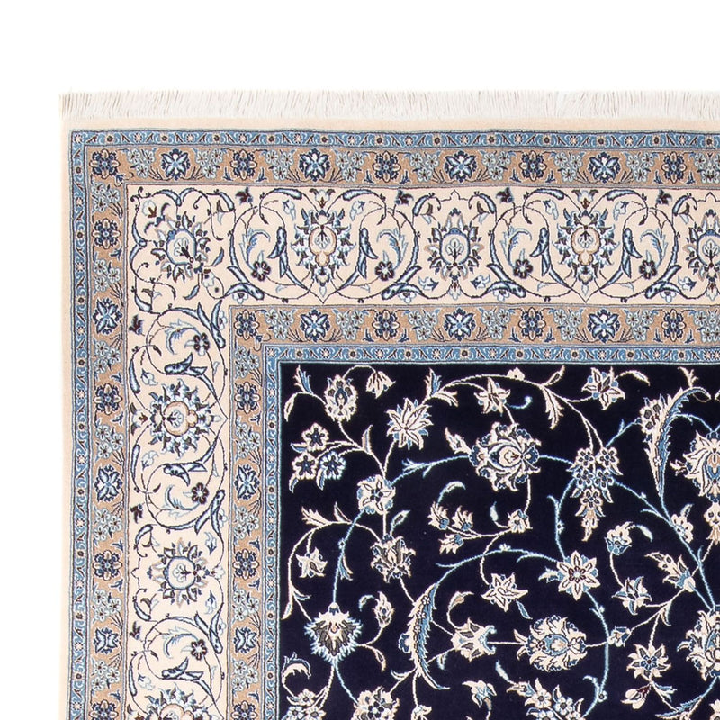 Alfombra persa - Nain - 354 x 247 cm - azul oscuro