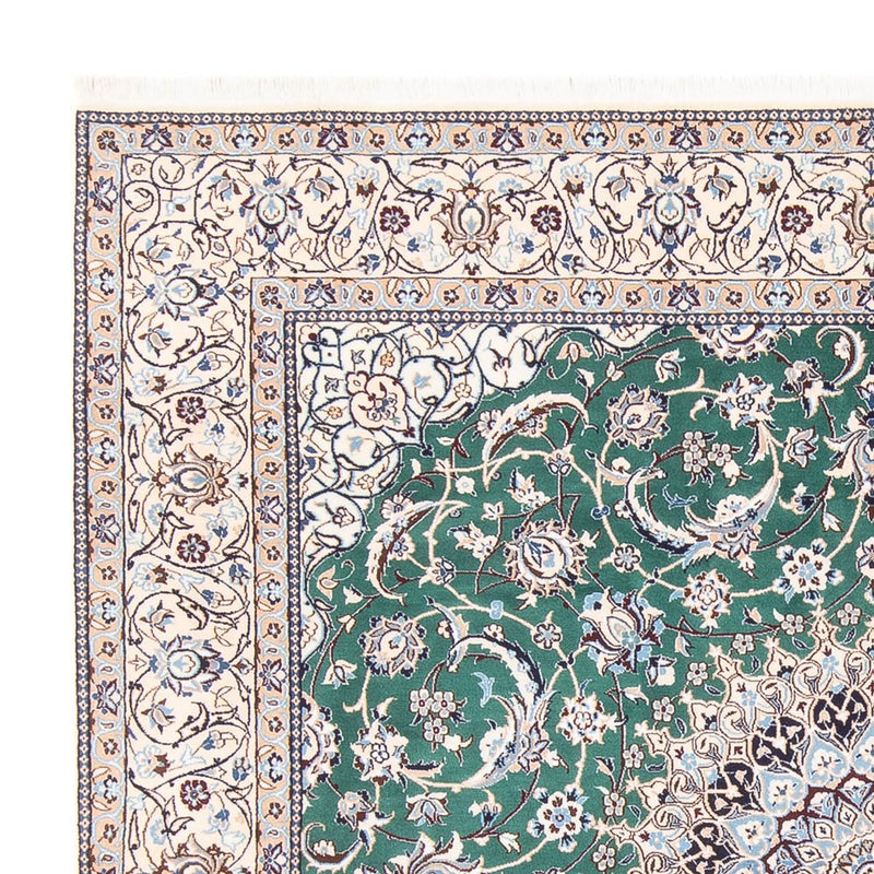 Alfombra persa - Nain - 264 x 248 cm - verde