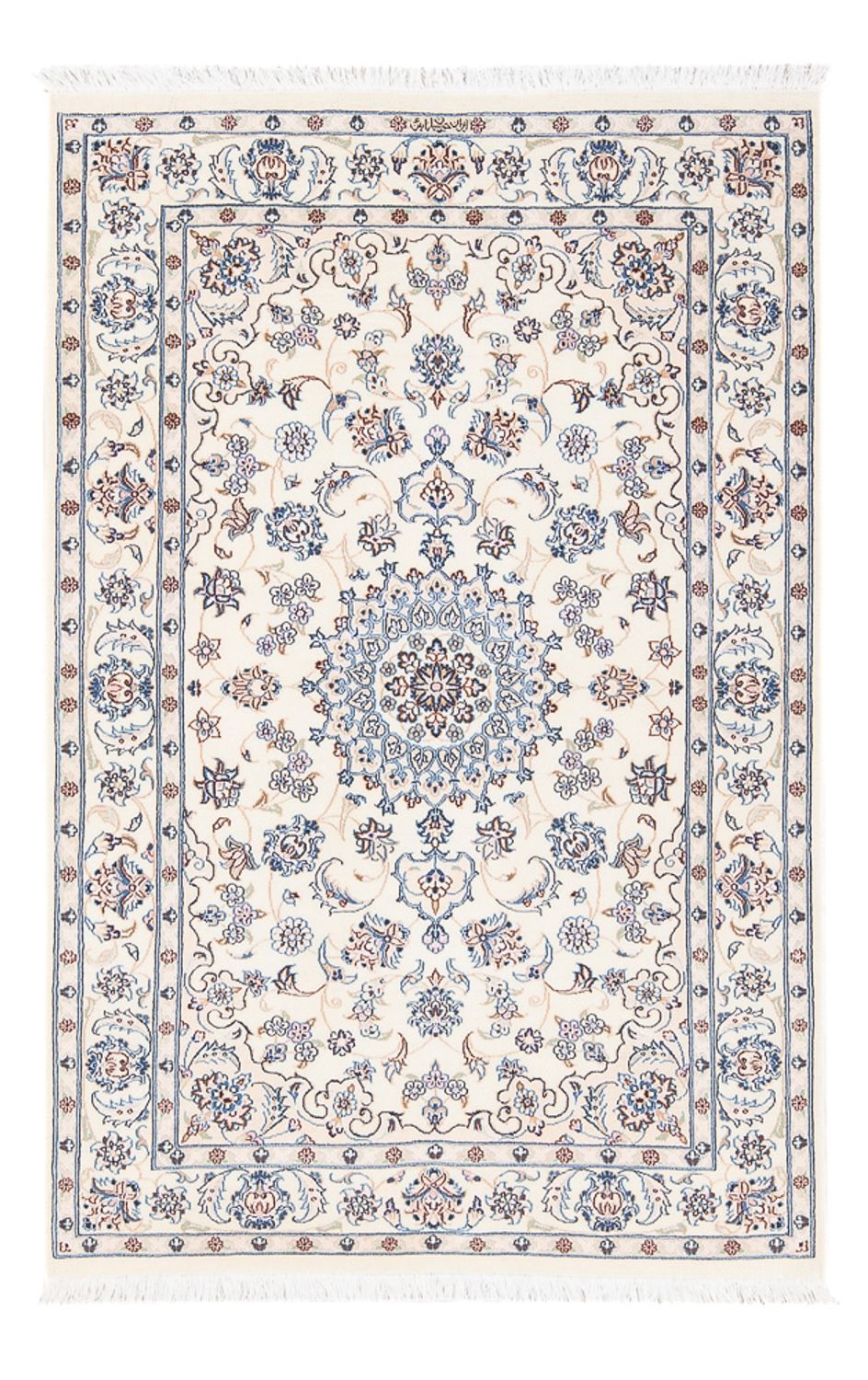 Alfombra Persa - Nain - Prima - 128 x 82 cm - crema
