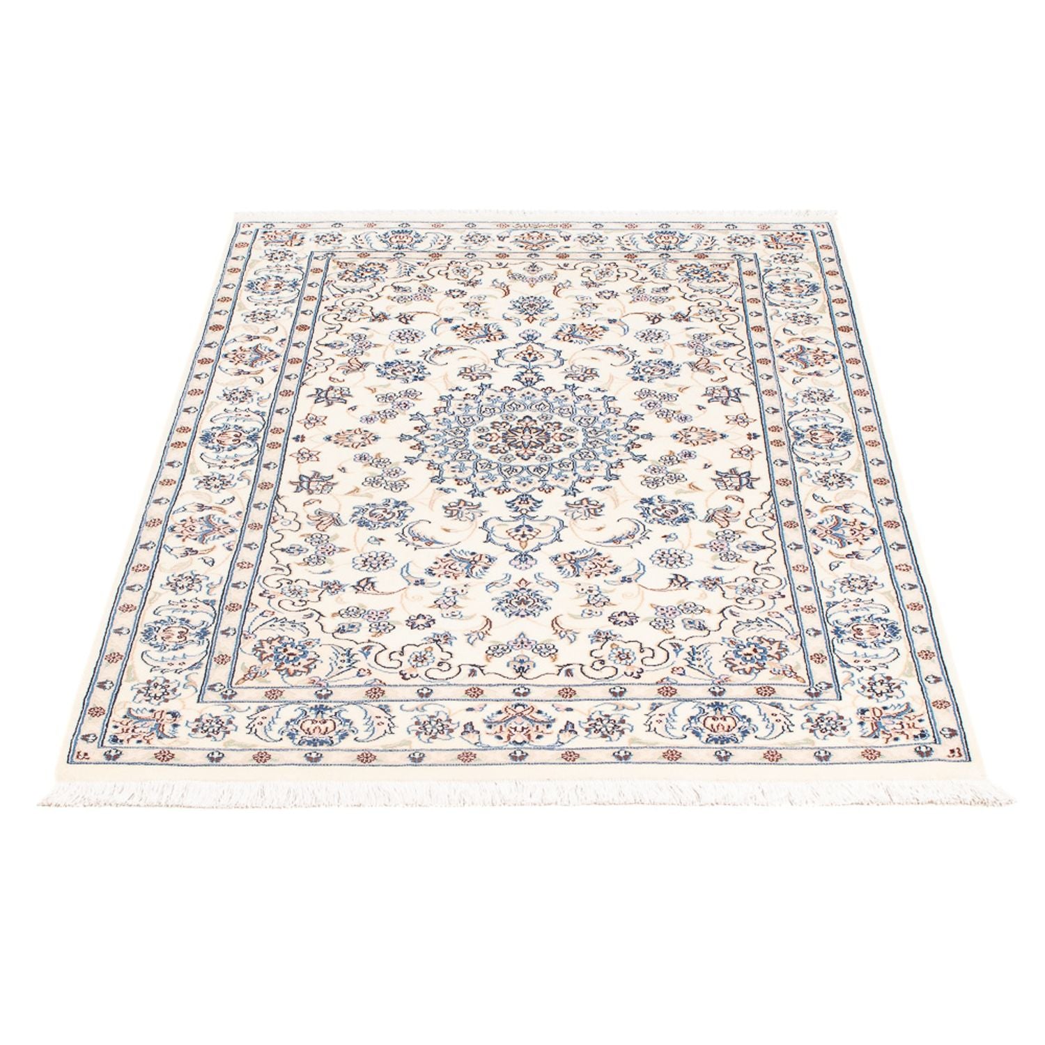 Alfombra Persa - Nain - Prima - 128 x 82 cm - crema