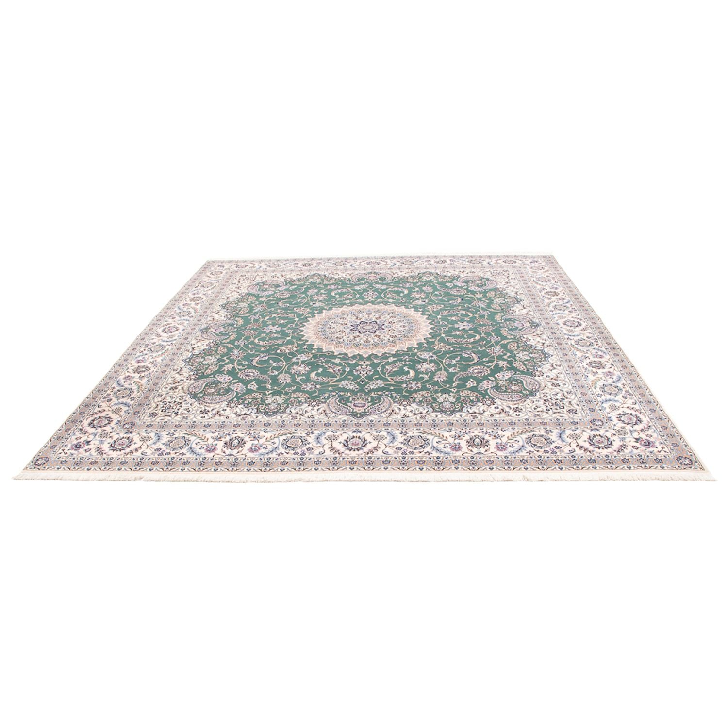 Alfombra Persa - Nain - Prima - 260 x 255 cm - verde