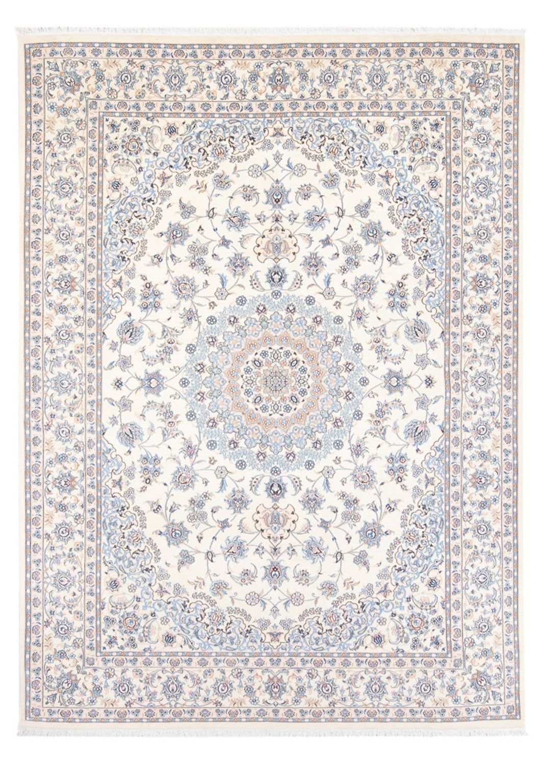 Alfombra Persa - Nain - Prima - 236 x 169 cm - azul claro
