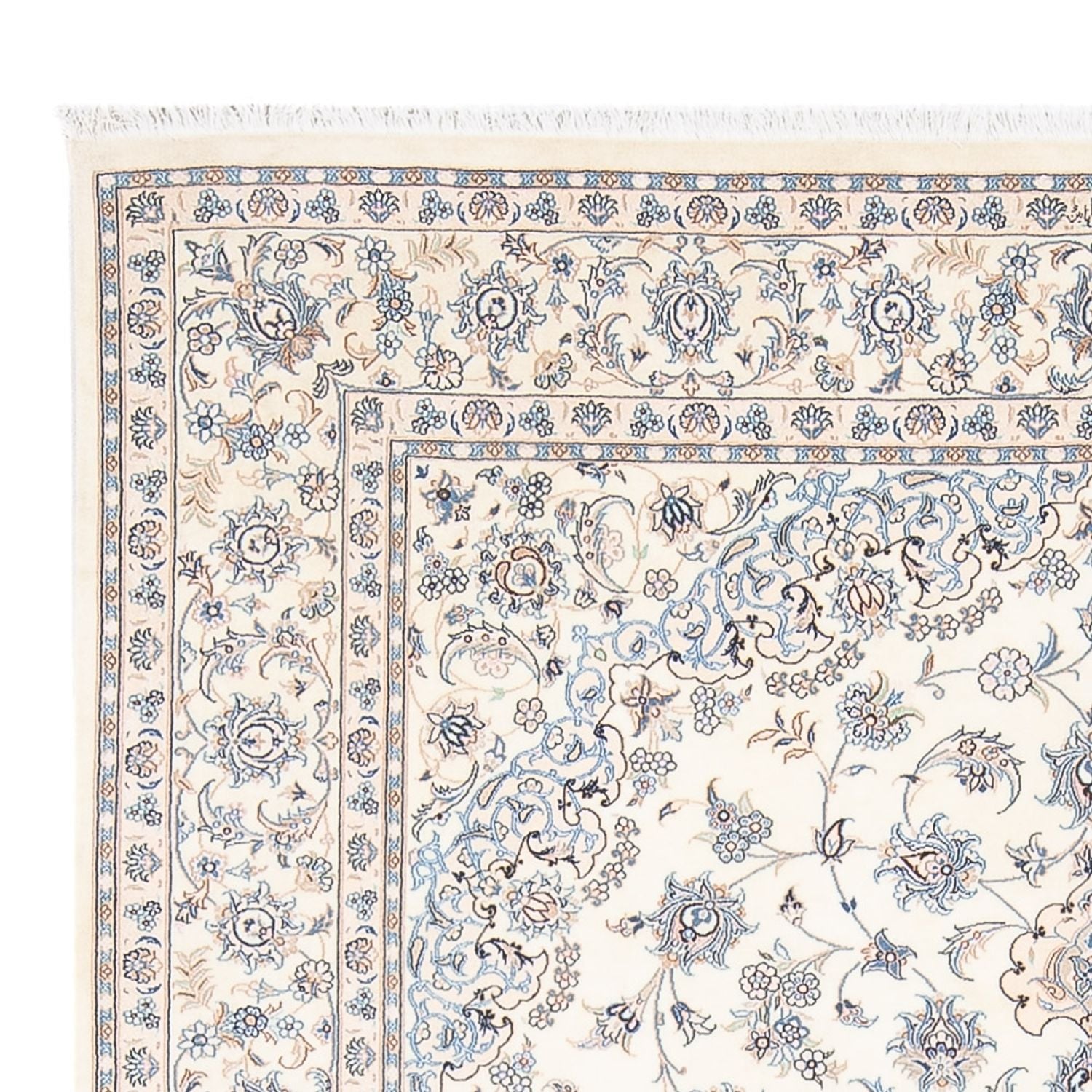 Alfombra Persa - Nain - Prima - 236 x 169 cm - azul claro