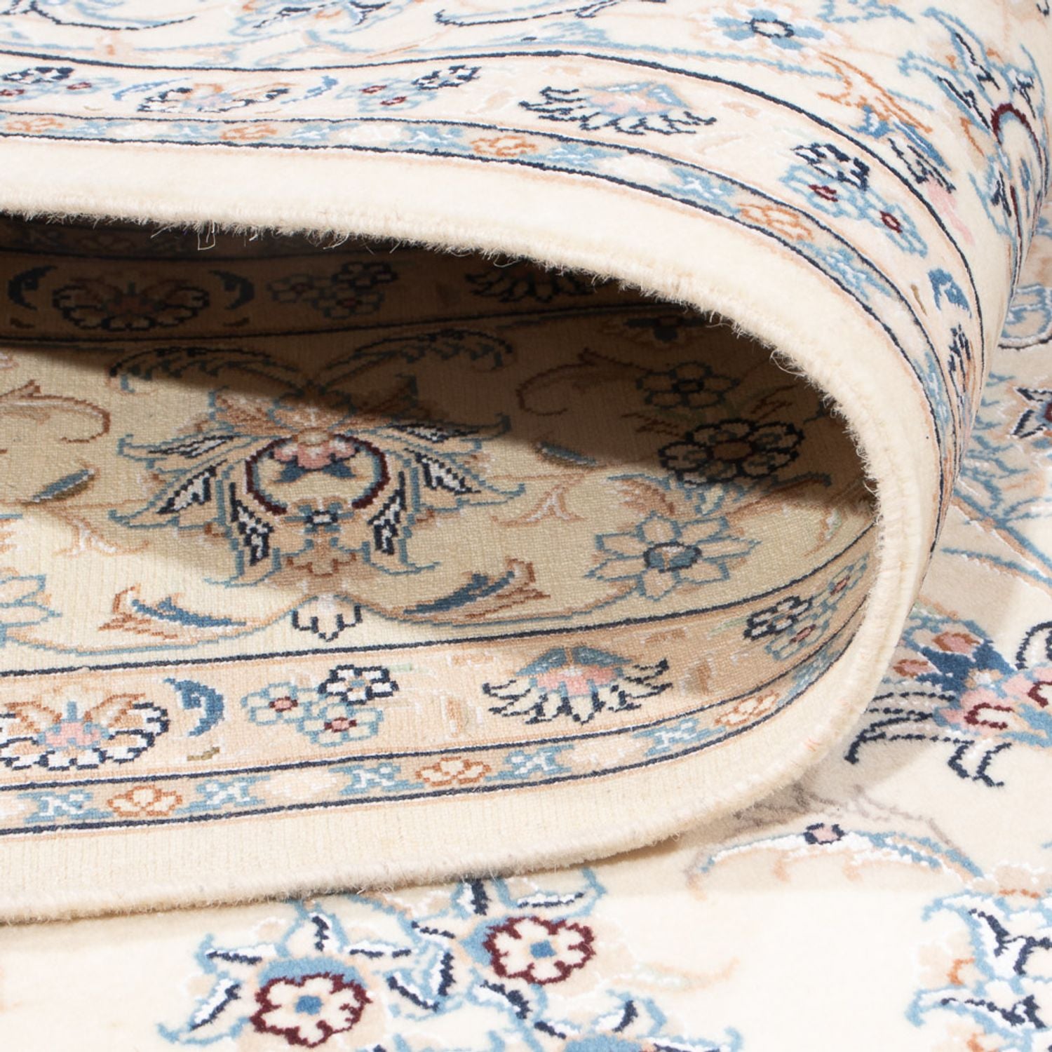 Alfombra Persa - Nain - Prima - 236 x 169 cm - azul claro