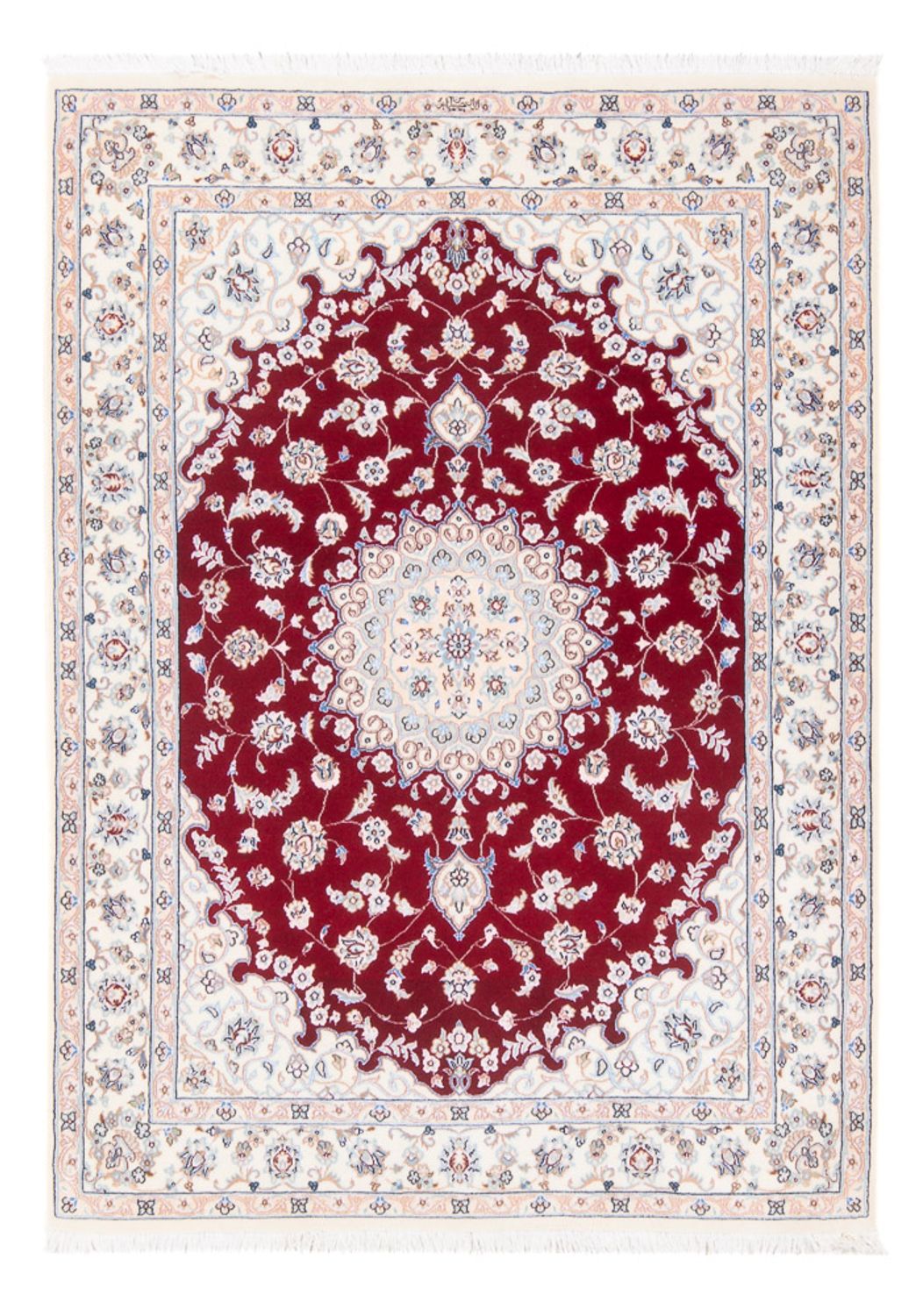 Alfombra Persa - Nain - Prima - 154 x 108 cm - rojo