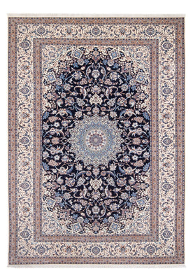 Alfombra Persa - Nain - Prima - 273 x 184 cm - azul oscuro