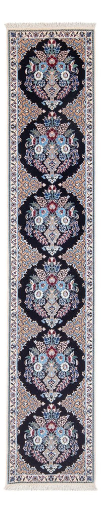 Alfombra de pasillo Alfombra Persa - Nain - Prima - 228 x 48 cm - azul oscuro