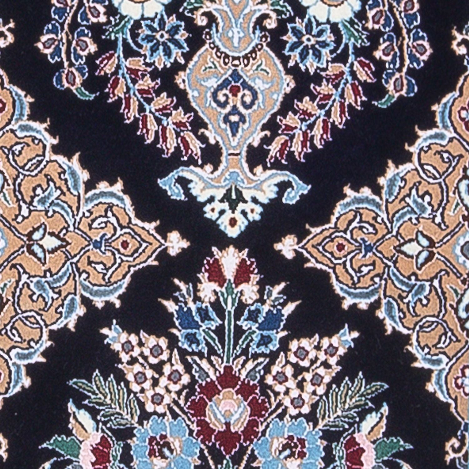 Alfombra de pasillo Alfombra Persa - Nain - Prima - 228 x 48 cm - azul oscuro