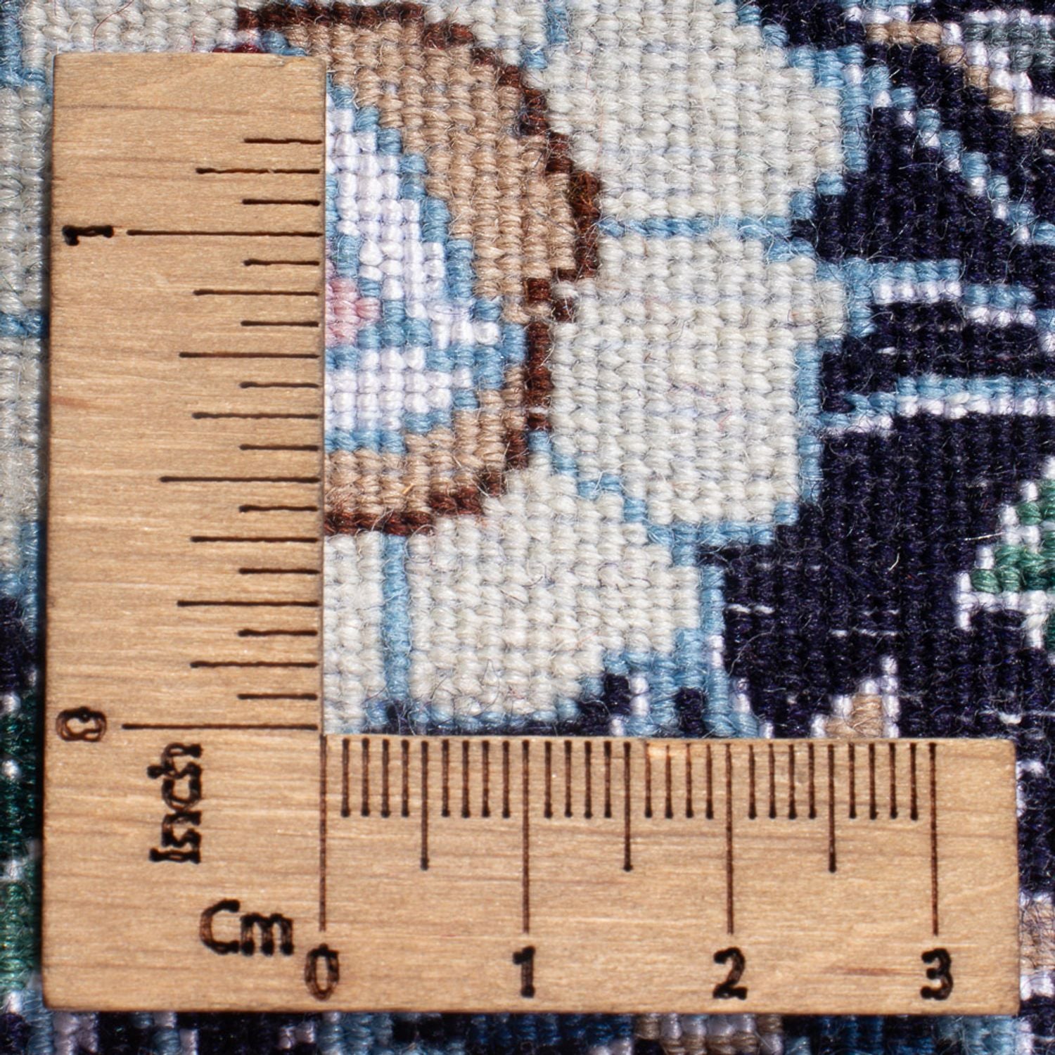 Alfombra de pasillo Alfombra Persa - Nain - Prima - 228 x 48 cm - azul oscuro