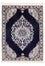 Alfombra Persa - Nain - Prima - 75 x 50 cm - azul claro