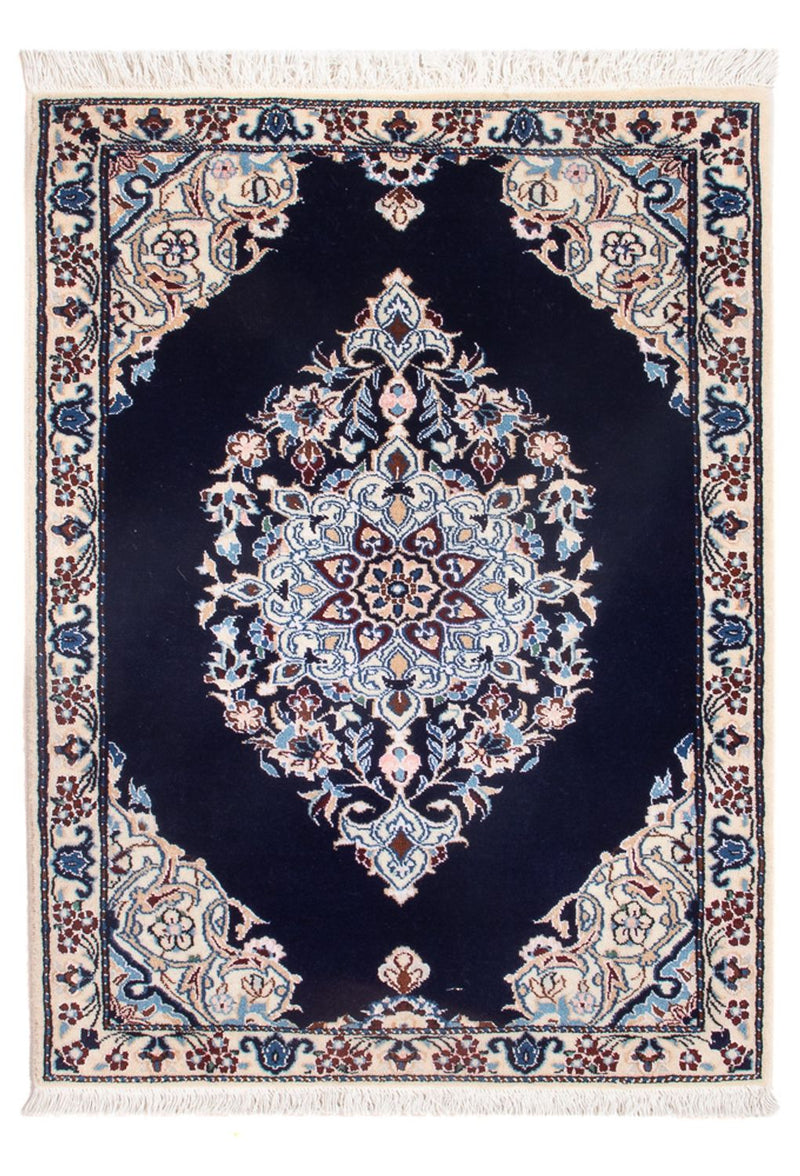 Alfombra Persa - Nain - Prima - 75 x 50 cm - azul claro