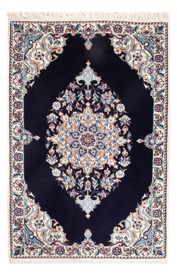 Alfombra Persa - Nain - Prima - 76 x 50 cm - azul oscuro