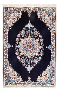 Alfombra Persa - Nain - Prima - 76 x 50 cm - azul oscuro