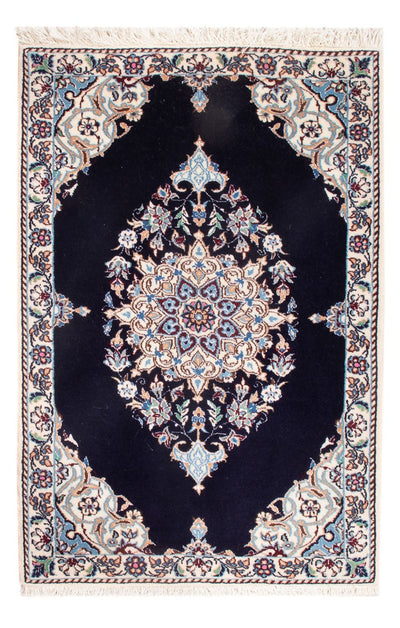 Nain - 6La Alfombra 50x76cm - Alfombra persa - azul oscuro