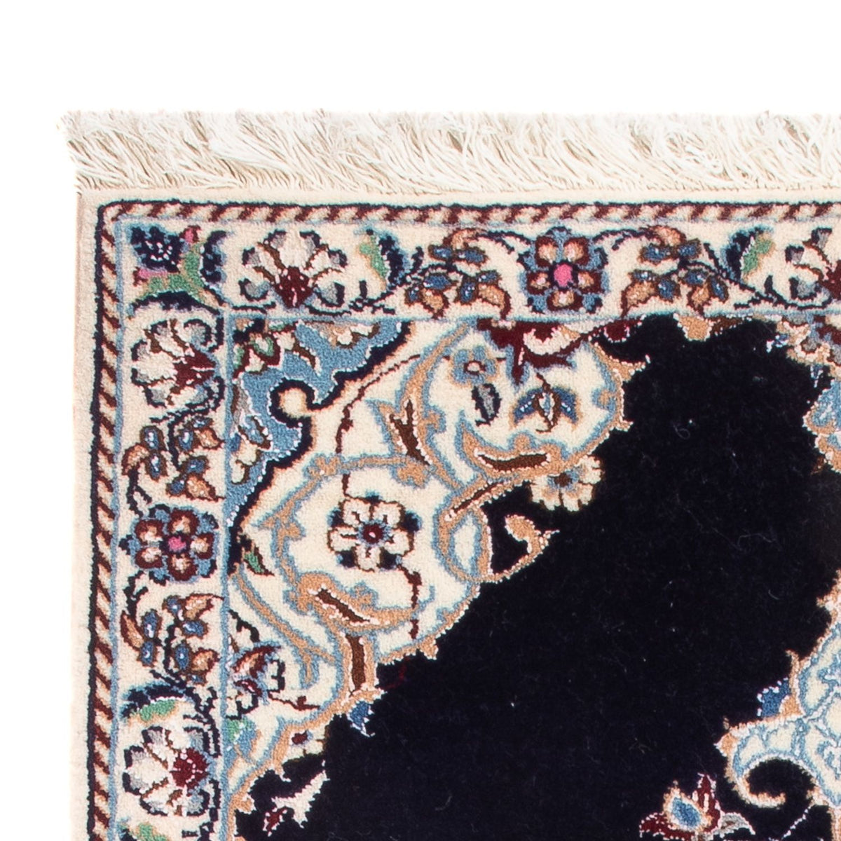 Nain - 6La Alfombra 50x76cm - Alfombra persa - azul oscuro