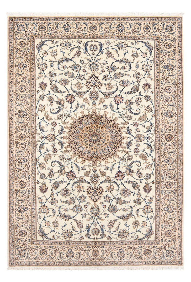 Alfombra Persa - Nain - Prima - 203 x 127 cm - beige claro