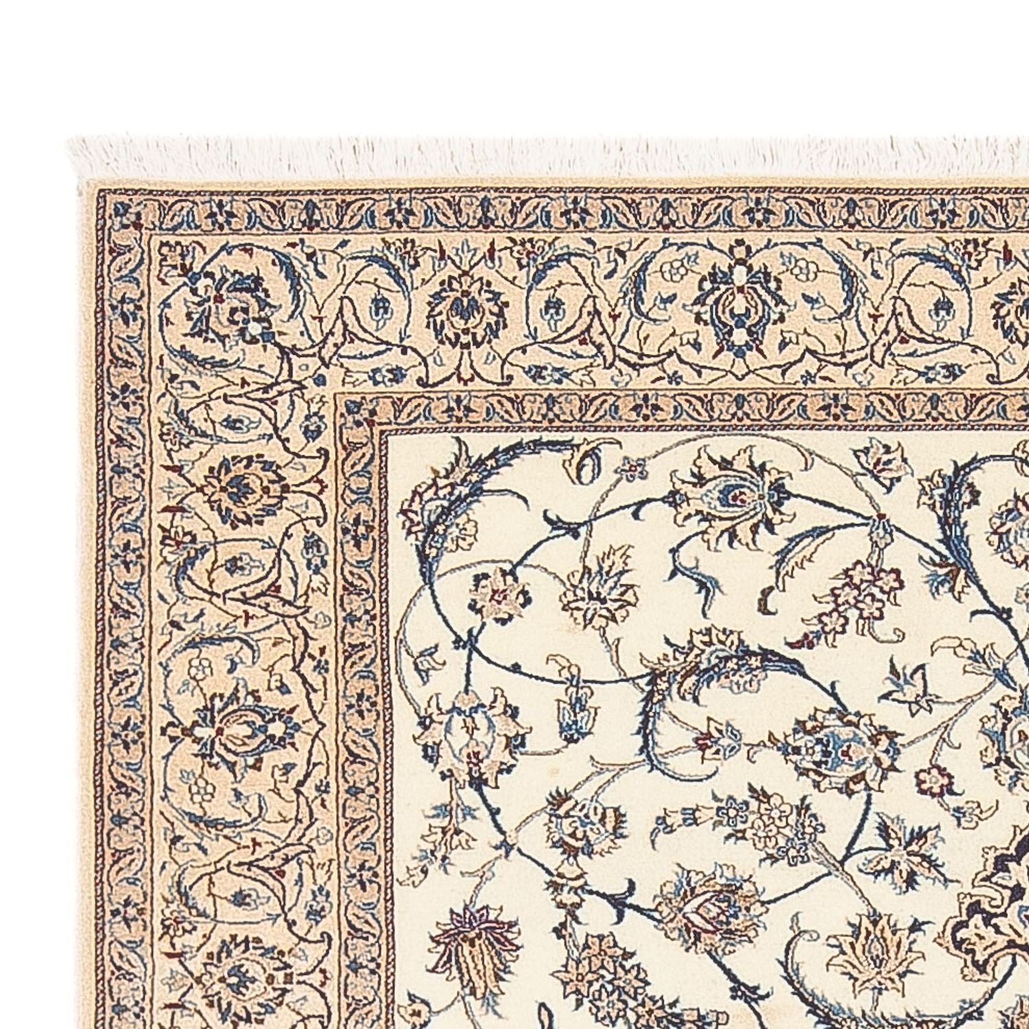 Alfombra Persa - Nain - Prima - 203 x 127 cm - beige claro