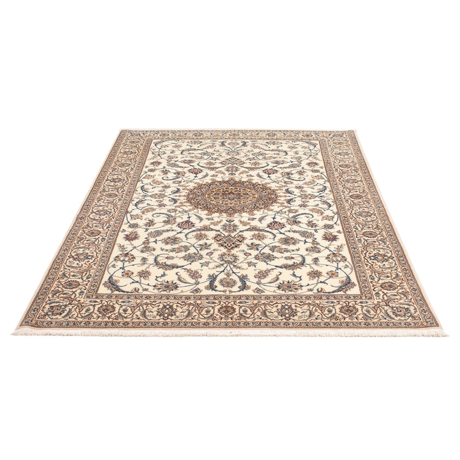 Alfombra Persa - Nain - Prima - 203 x 127 cm - beige claro