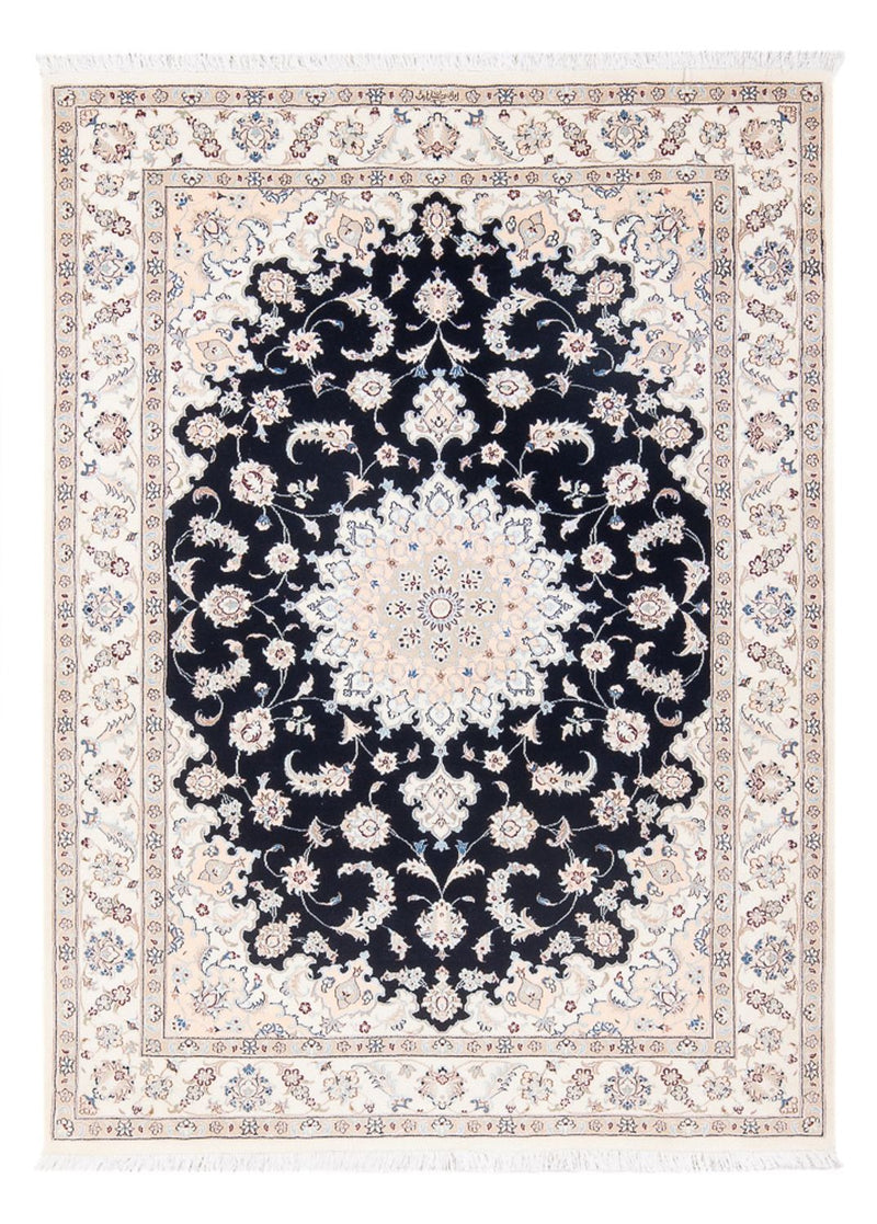 Alfombra Persa - Nain - Prima - 160 x 110 cm - azul oscuro