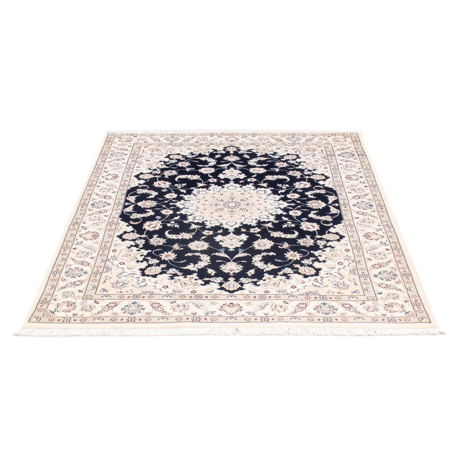 Alfombra Persa - Nain - Prima - 160 x 110 cm - azul oscuro