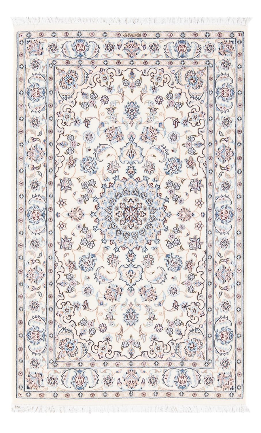 Alfombra Persa - Nain - Prima - 132 x 80 cm - crema