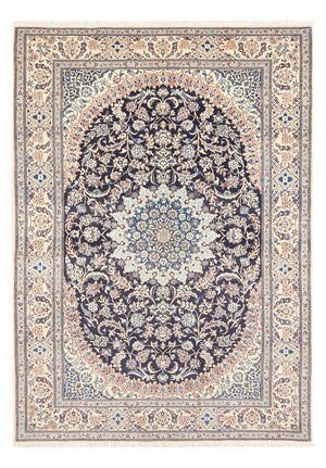 Alfombra Persa - Nain - Prima - 195 x 130 cm - azul oscuro