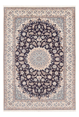 Alfombra Persa - Nain - Prima - 200 x 130 cm - azul oscuro