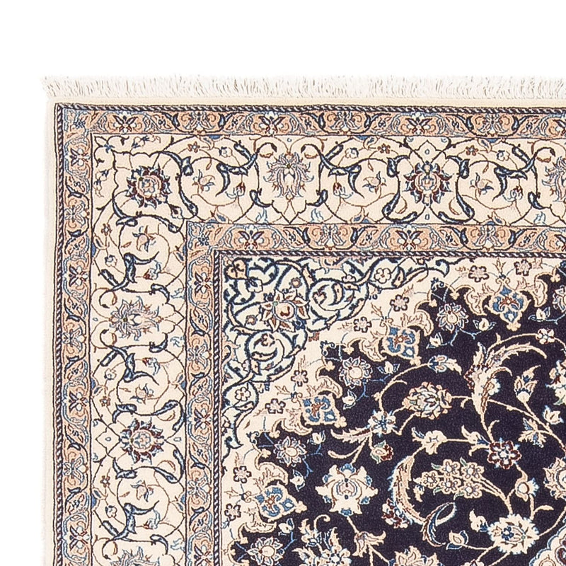 Alfombra Persa - Nain - Prima - 200 x 130 cm - azul oscuro
