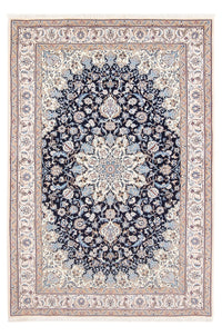 Alfombra Persa - Nain - Prima - 198 x 130 cm - azul oscuro