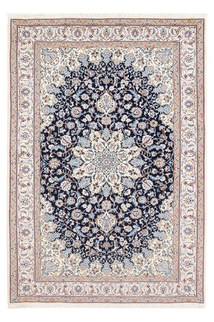 Alfombra Persa - Nain - Prima - 198 x 130 cm - azul oscuro