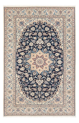 Alfombra Persa - Nain - Prima - 196 x 133 cm - azul oscuro