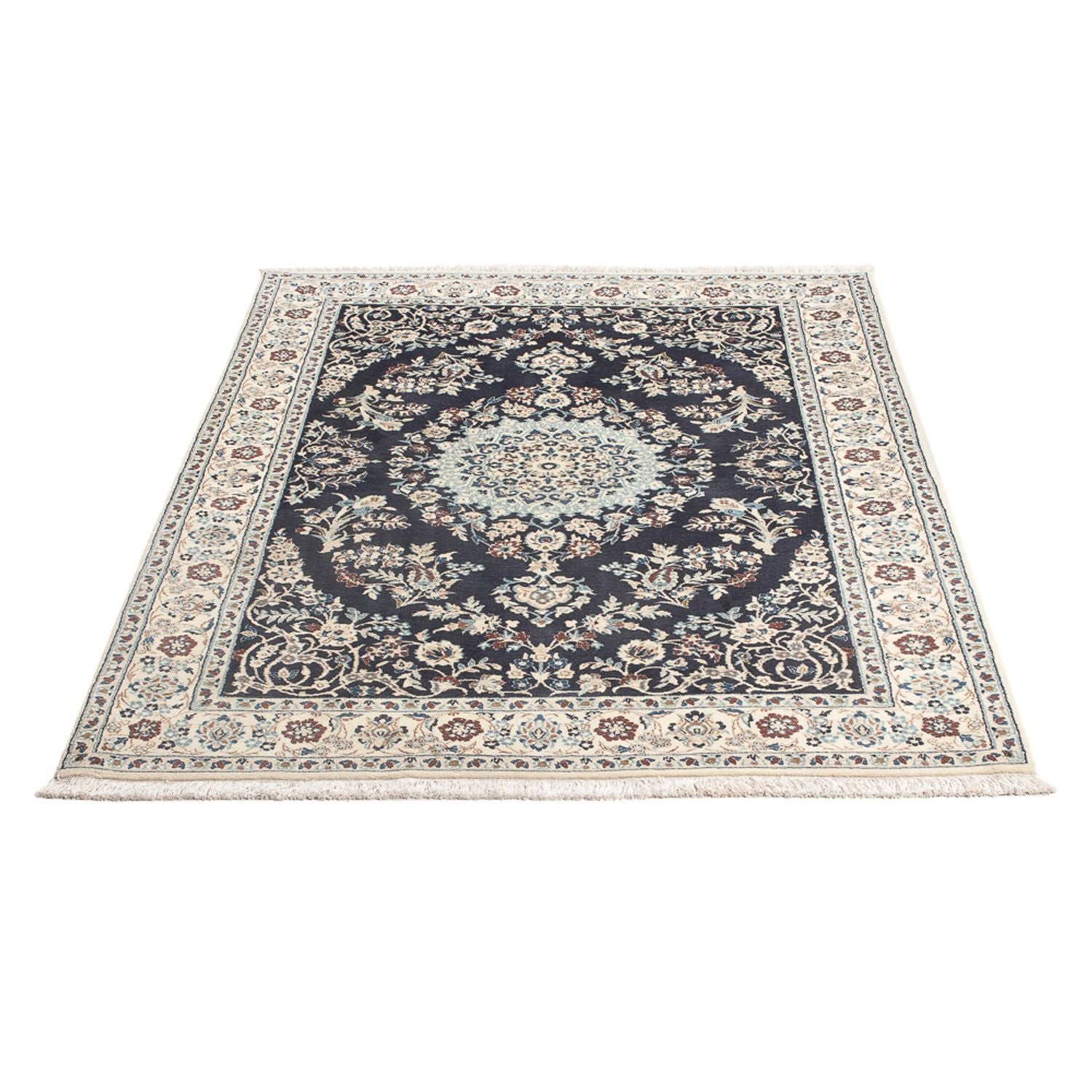 Alfombra Persa - Nain - Prima - 150 x 102 cm - azul oscuro