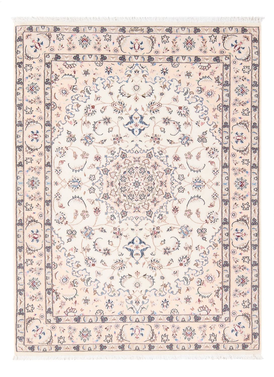 Alfombra Persa - Nain - Prima - 146 x 100 cm - crema