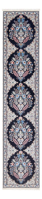 Alfombra de pasillo Alfombra Persa - Nain - Prima - 202 x 46 cm - azul oscuro