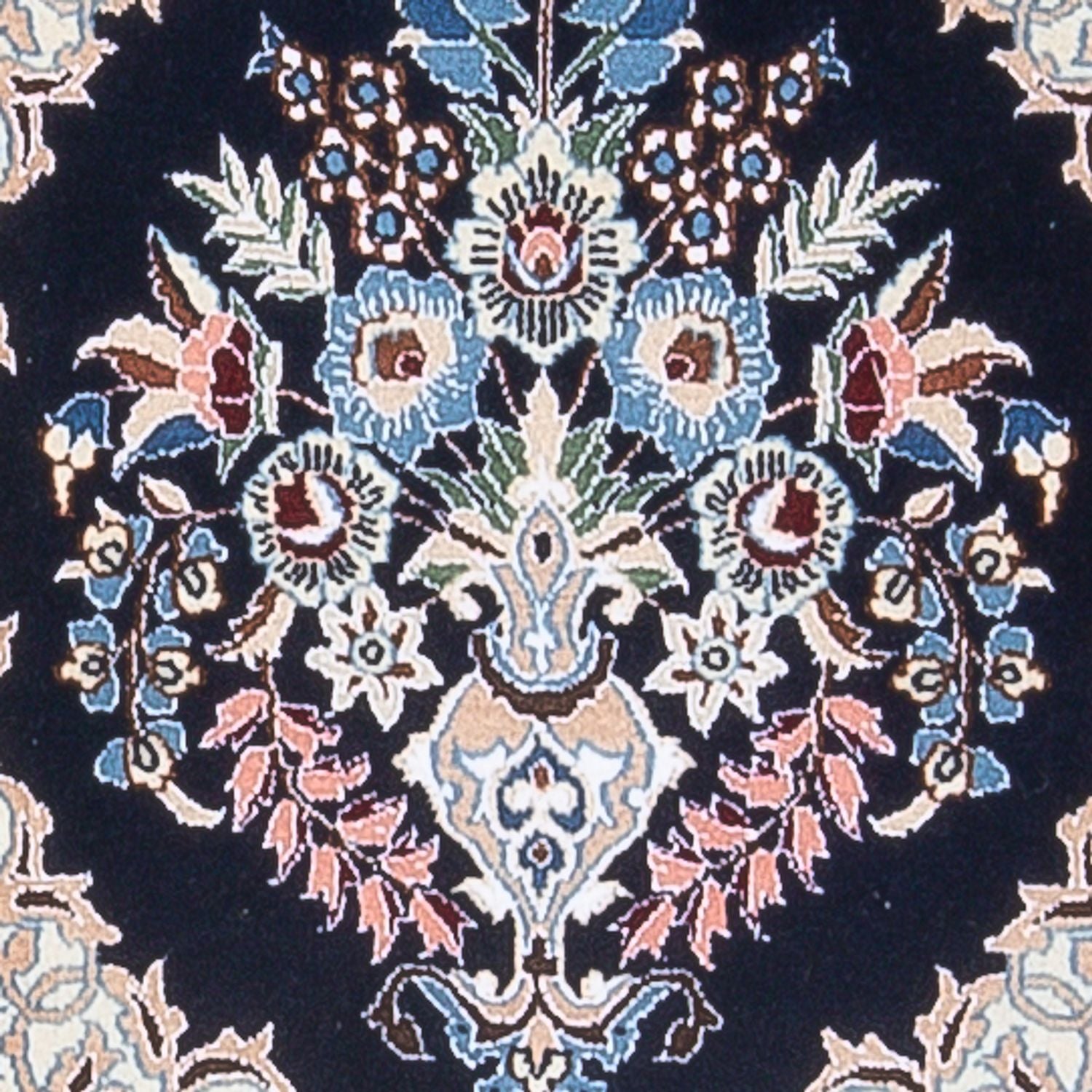 Alfombra de pasillo Alfombra Persa - Nain - Prima - 202 x 46 cm - azul oscuro