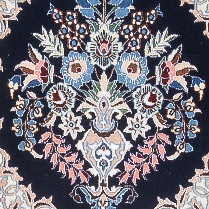 Alfombra de pasillo Alfombra Persa - Nain - Prima - 202 x 46 cm - azul oscuro