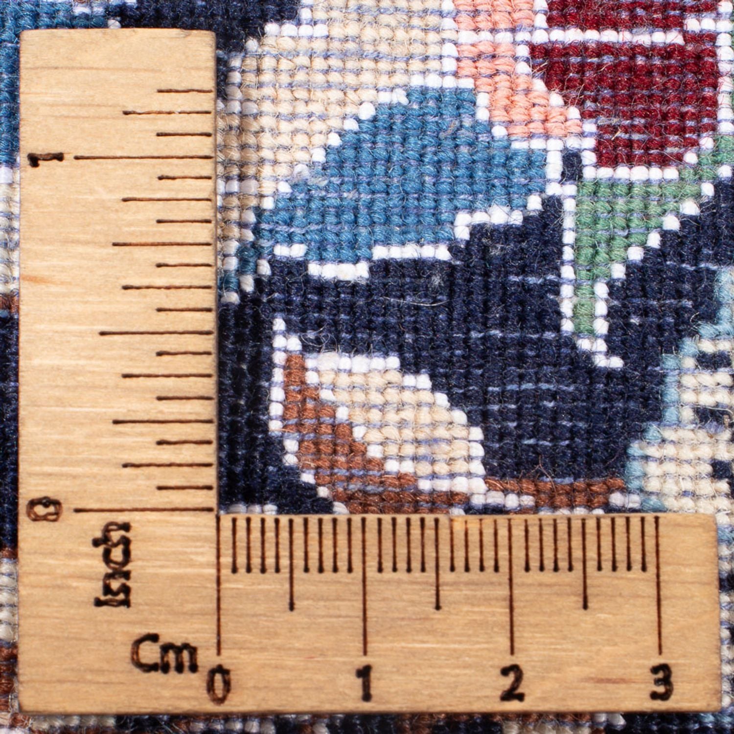 Alfombra de pasillo Alfombra Persa - Nain - Prima - 202 x 46 cm - azul oscuro