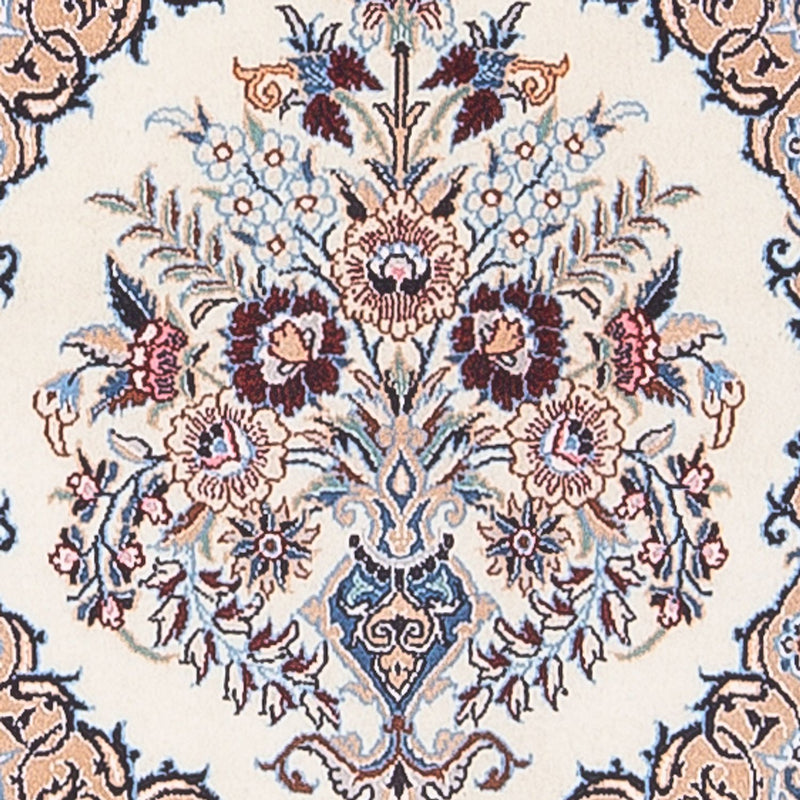 Alfombra de pasillo Alfombra Persa - Nain - Prima - 203 x 48 cm - crema