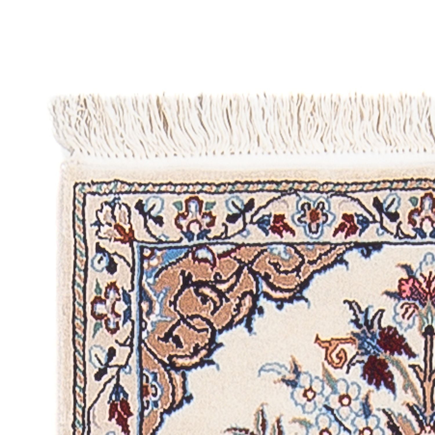 Alfombra de pasillo Alfombra Persa - Nain - Prima - 203 x 48 cm - crema