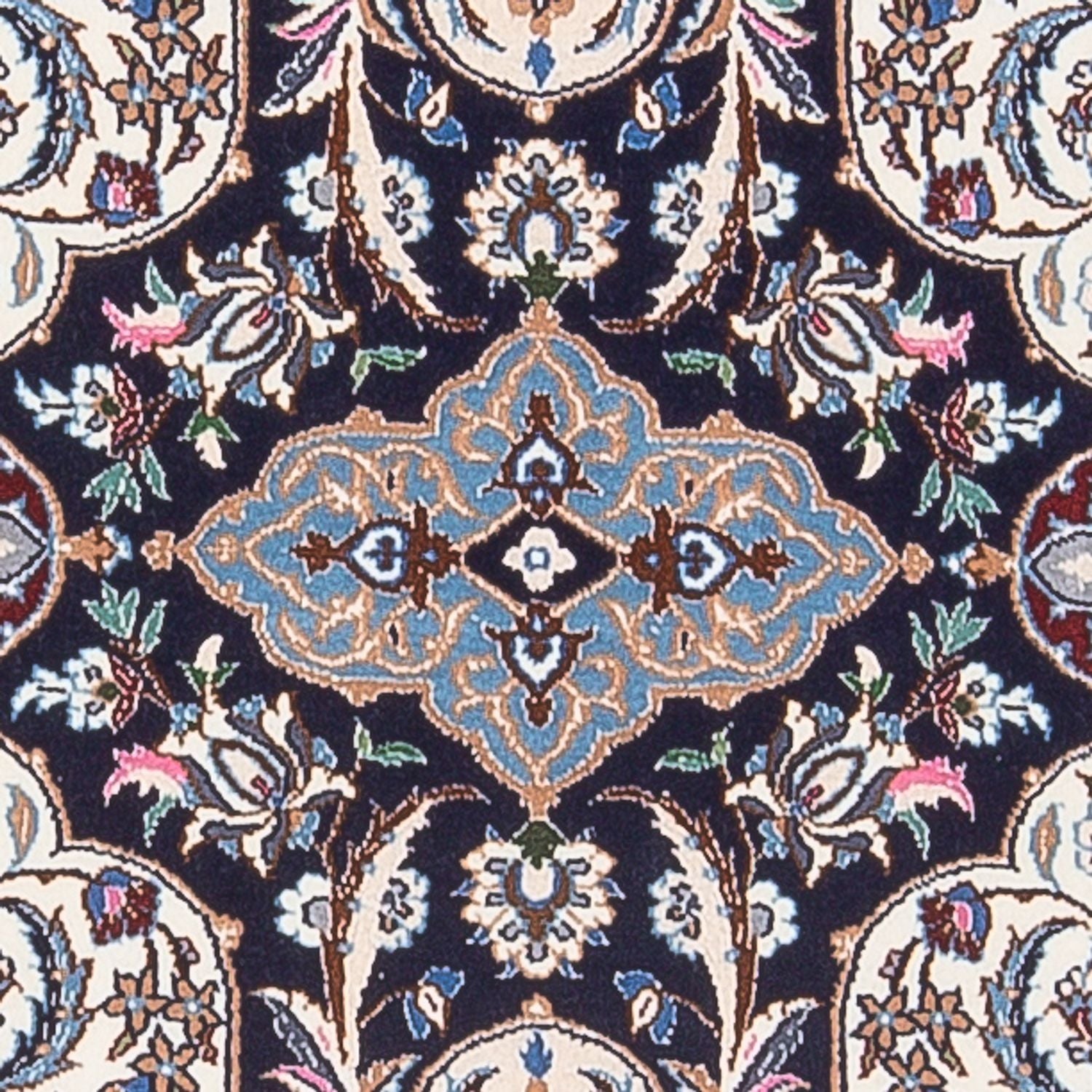 Alfombra de pasillo Alfombra Persa - Nain - Prima - 220 x 52 cm - azul oscuro