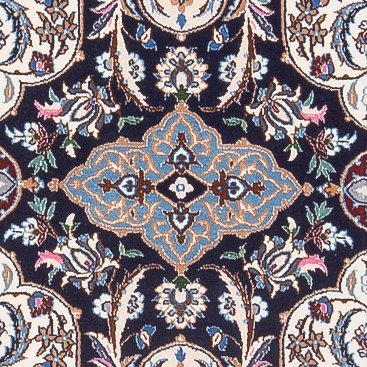Alfombra de pasillo Alfombra Persa - Nain - Prima - 220 x 52 cm - azul oscuro
