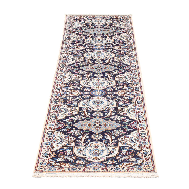 Alfombra de pasillo Alfombra Persa - Nain - Prima - 220 x 52 cm - azul oscuro