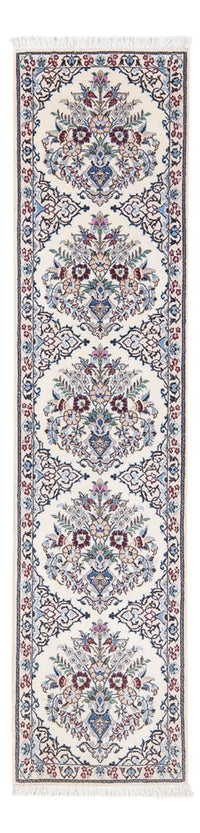 Alfombra de pasillo Alfombra Persa - Nain - Prima - 194 x 48 cm - crema