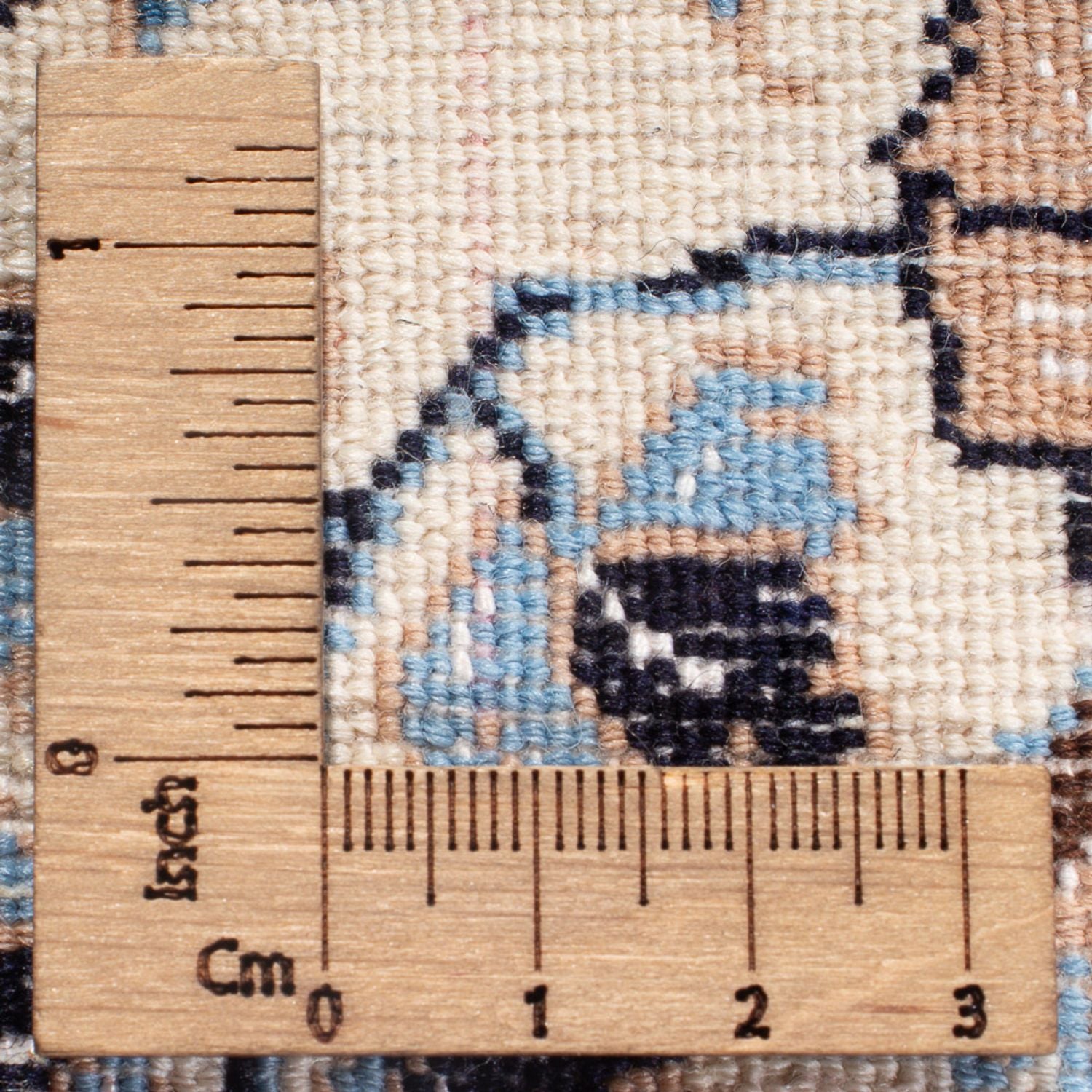 Alfombra de pasillo Alfombra Persa - Nain - Prima - 194 x 48 cm - crema