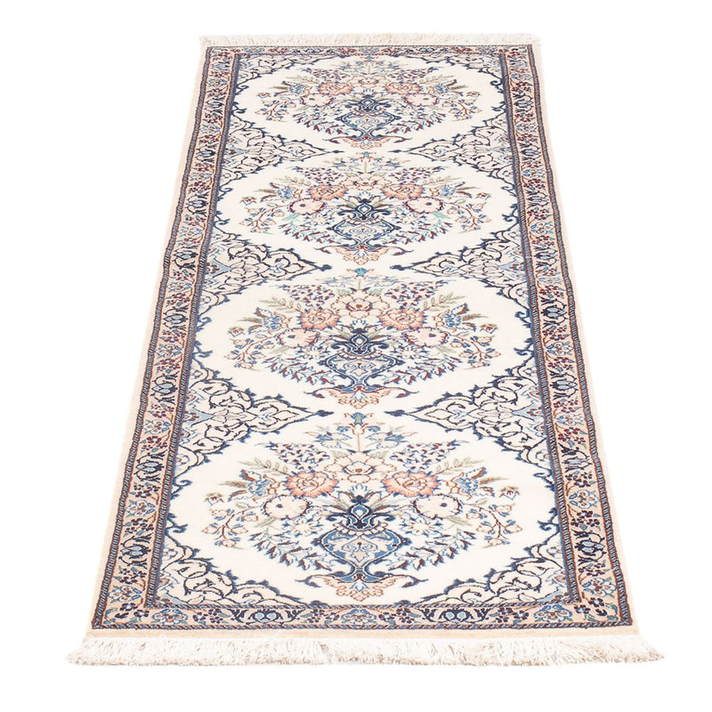 Alfombra de pasillo Alfombra Persa - Nain - Prima - 155 x 48 cm - crema