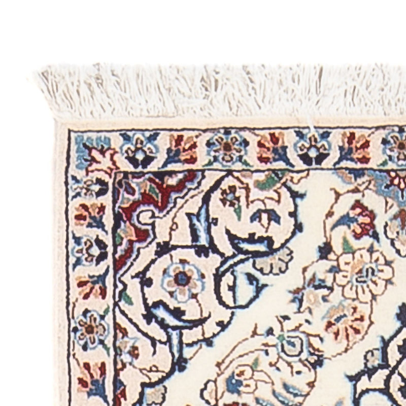 Alfombra de pasillo Alfombra Persa - Nain - Prima - 153 x 46 cm - crema