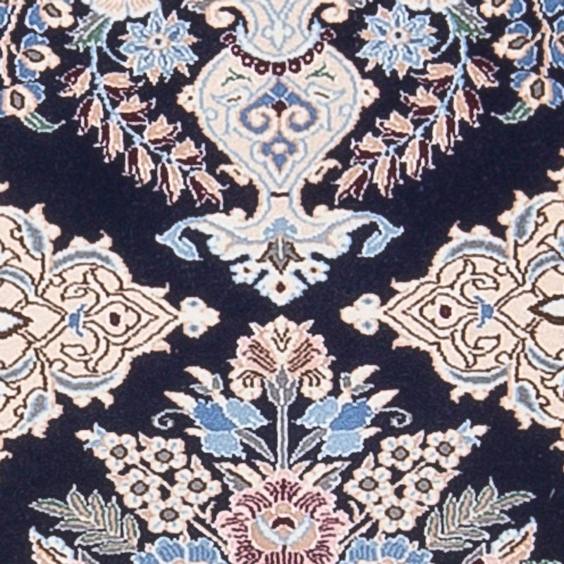 Alfombra de pasillo Alfombra Persa - Nain - Prima - 156 x 50 cm - azul oscuro