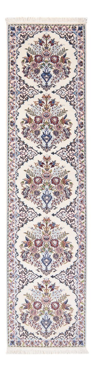Alfombra de pasillo Alfombra Persa - Nain - Prima - 196 x 52 cm - crema
