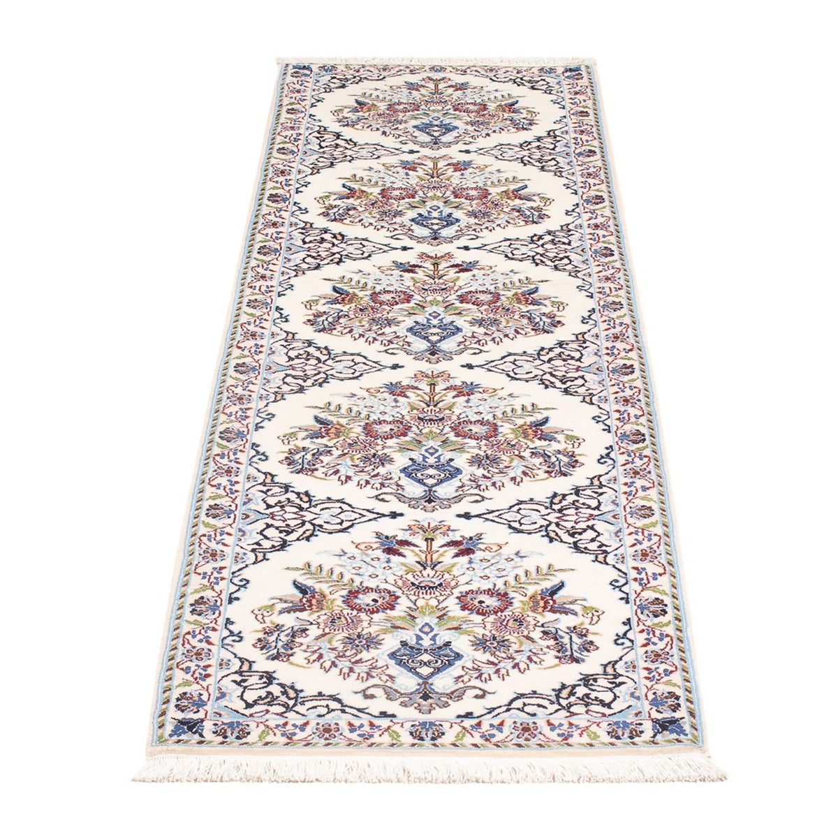 Alfombra de pasillo Alfombra Persa - Nain - Prima - 196 x 52 cm - crema