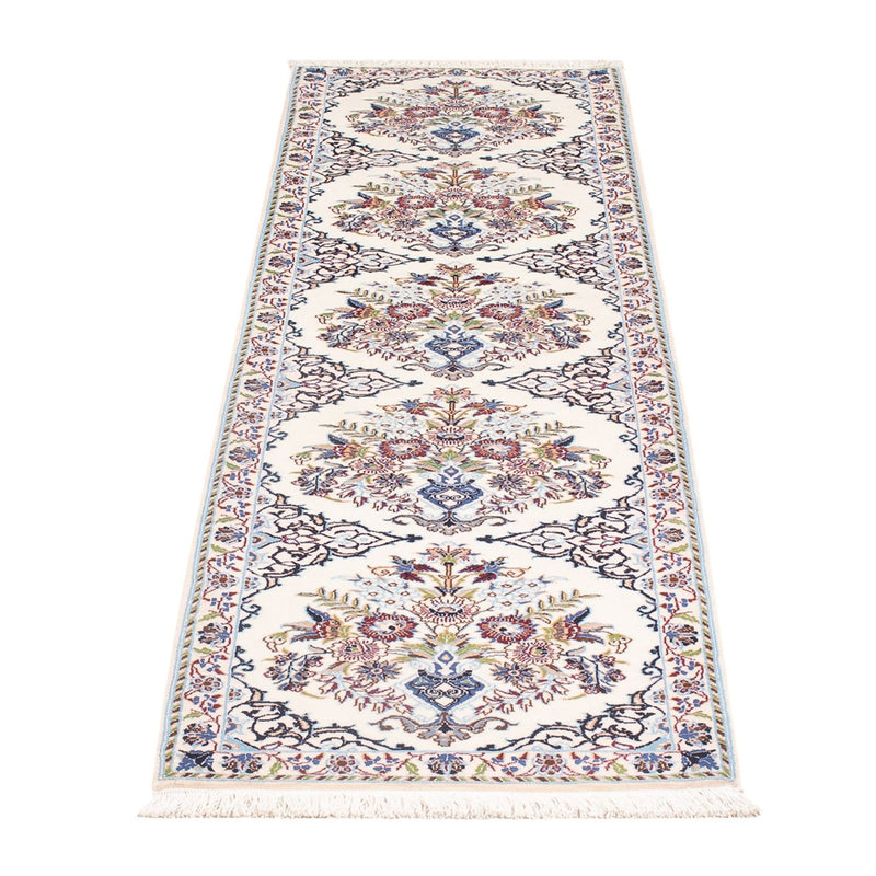 Alfombra de pasillo Alfombra Persa - Nain - Prima - 196 x 52 cm - crema